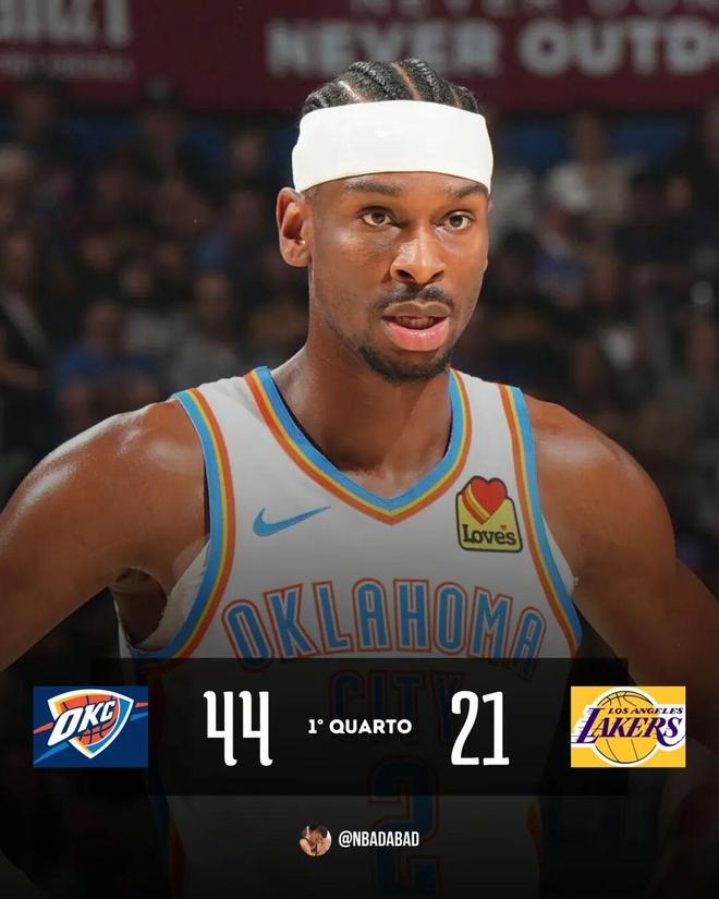 雷霆139-96狂胜湖人 东契奇伤退冲击季后赛格局