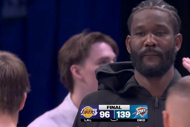 雷霆139-96狂胜湖人 东契奇伤退冲击季后赛格局